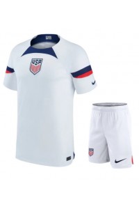 forente stater Babyklær Hjemme Fotballdrakt til barn VM 2022 Korte ermer (+ Korte bukser)